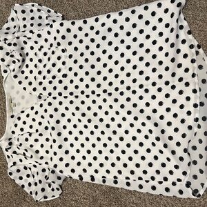 41 Hawthorn Black and White Polka Dot Blouse